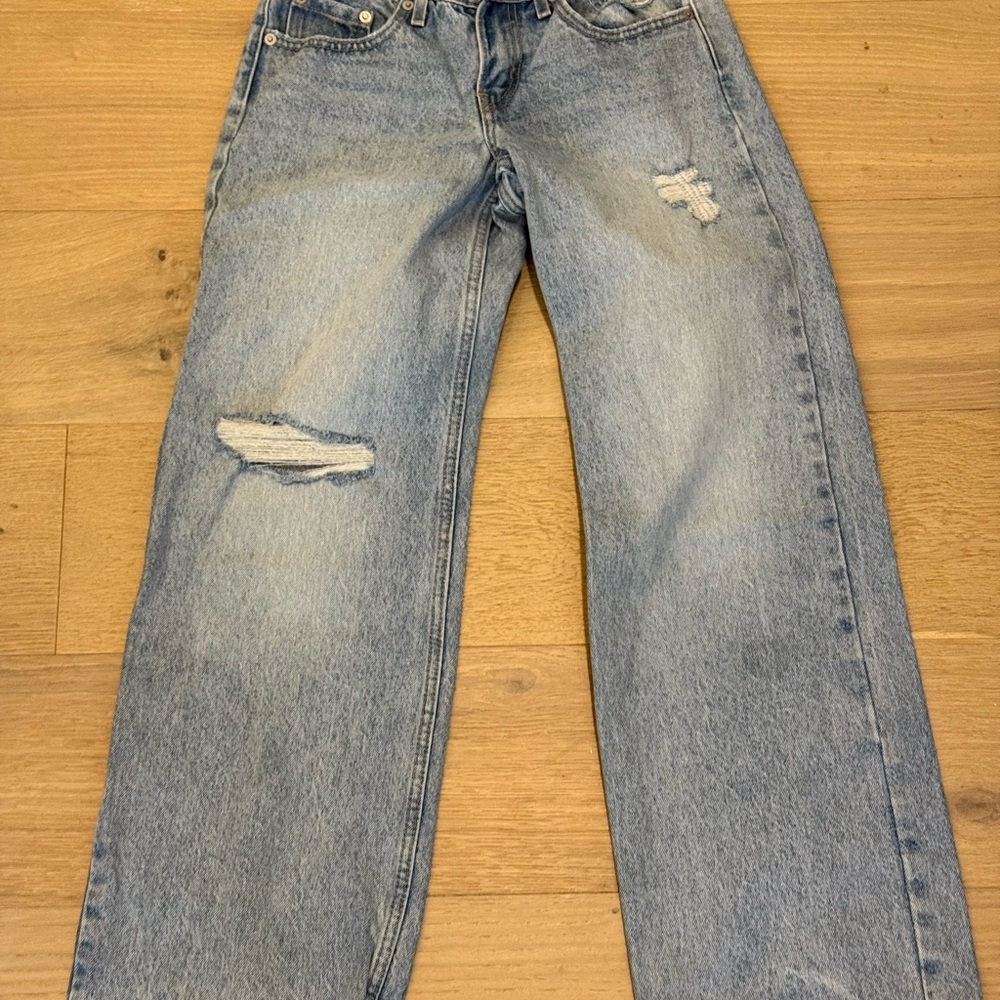 Levi's Blue Flare Wide Leg Denim 24 pants